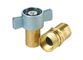 Thread To Connect Hydraulic Quick Coupler , QKTF Series Brass Quick Coupler