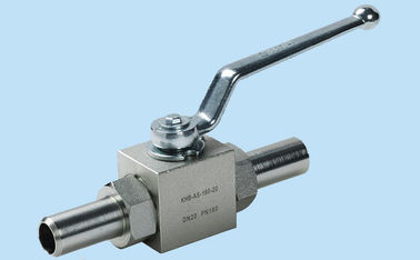 Válvula de bola de alta pressão de aço, válvula de bola da maneira das conexões 2 da soldadura de BKH-AS