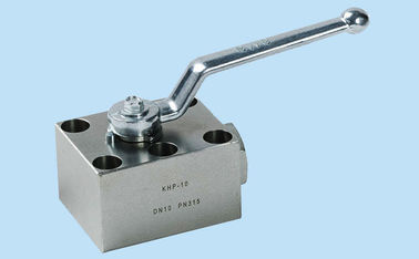Tipo válvula da placa da 3-MANEIRA da 2-maneira de bola de aço, 3/4" válvula de bola de alta pressão do aço carbono