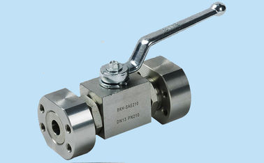 1" válvulas hidráulicas válvula de bola de alta pressão com SAE - flange de BKH do aço carbono & de MKH